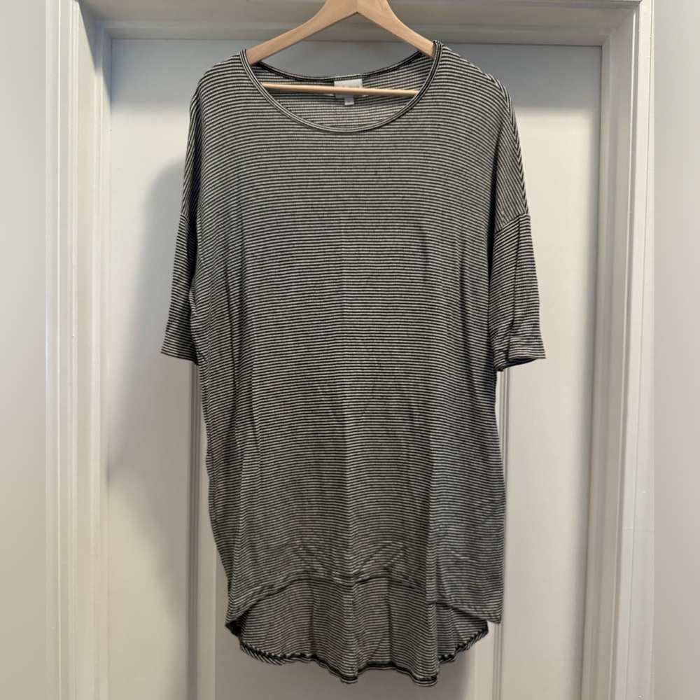 Black and White Striped Irma LuLaRoe Size S